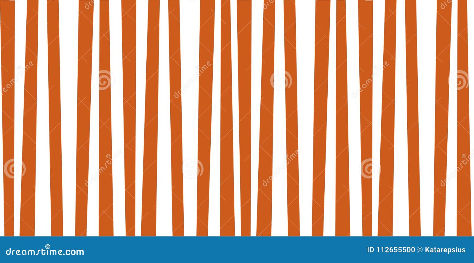 Abstract Vertical Striped Pattern. Orange and White Print Stock Vector