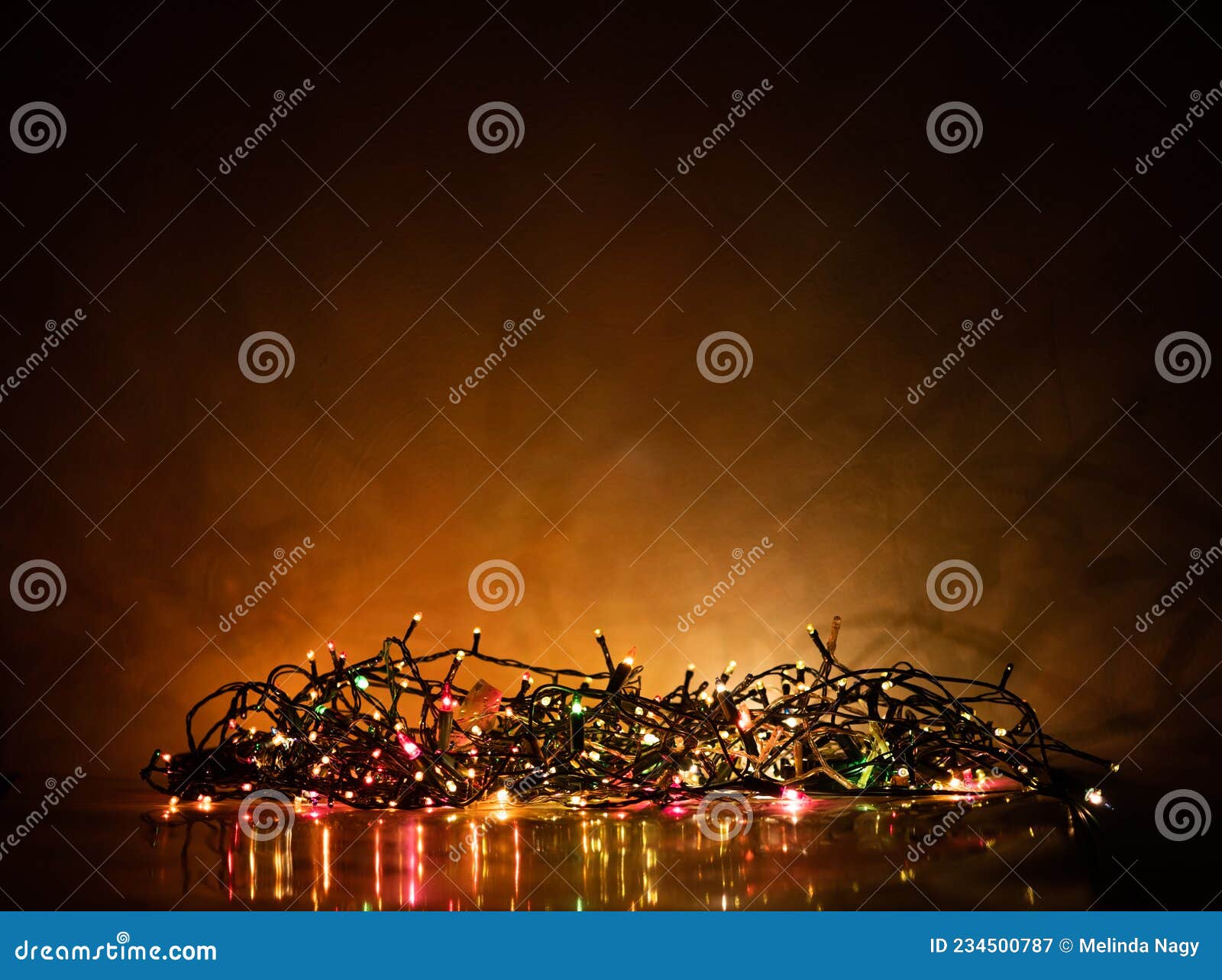 Abstract Vintage Christmas Lights Background Stock Image - Image of