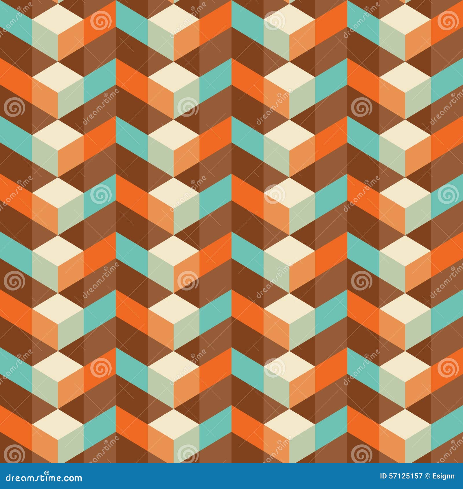 Abstract Vintage Geometric Wallpaper Pattern Seamless Background Stock