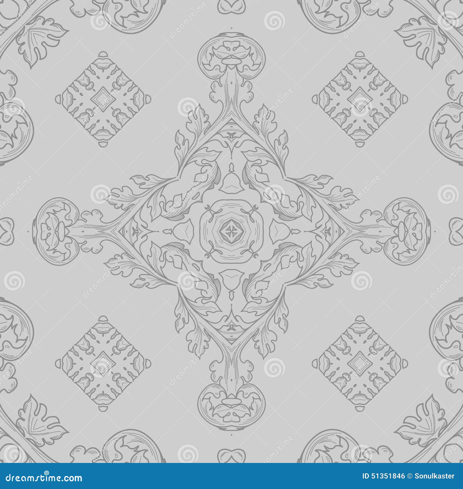 Abstract Vintage Geometric Wallpaper Pattern Stock Vector