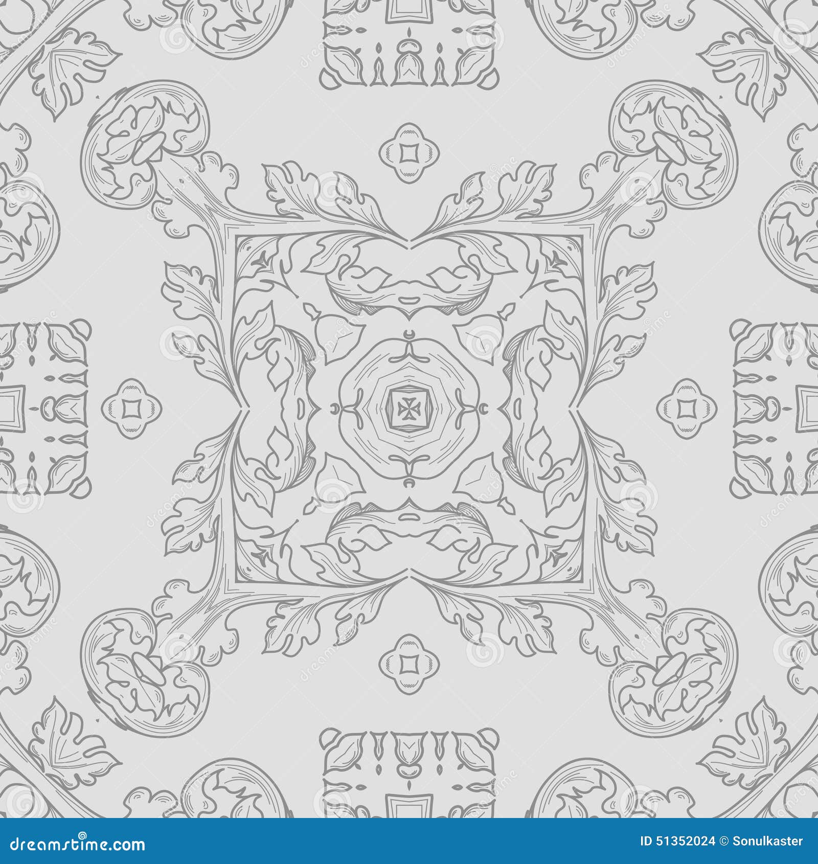 Abstract Vintage Geometric Wallpaper Pattern Stock Vector