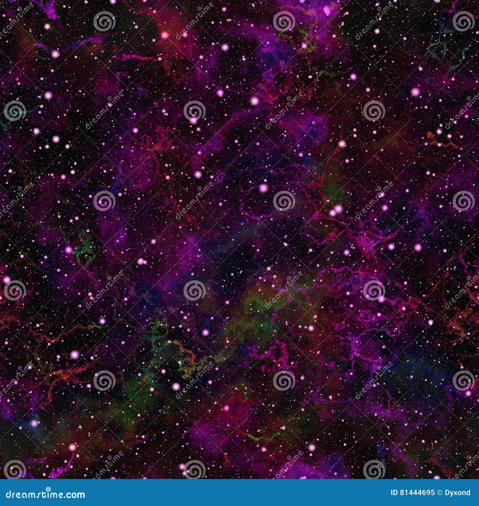 Abstract Violet Universe Purple Nebula Starry Sky Magenta Outer Space