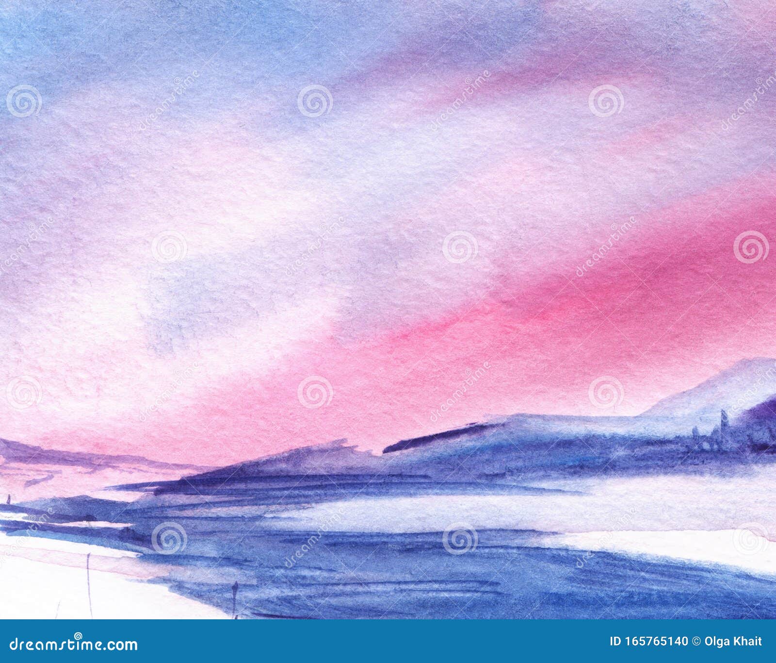 Featured image of post Pink Watercolor Background Landscape Bright design featuring white lines over the gradient backdrop