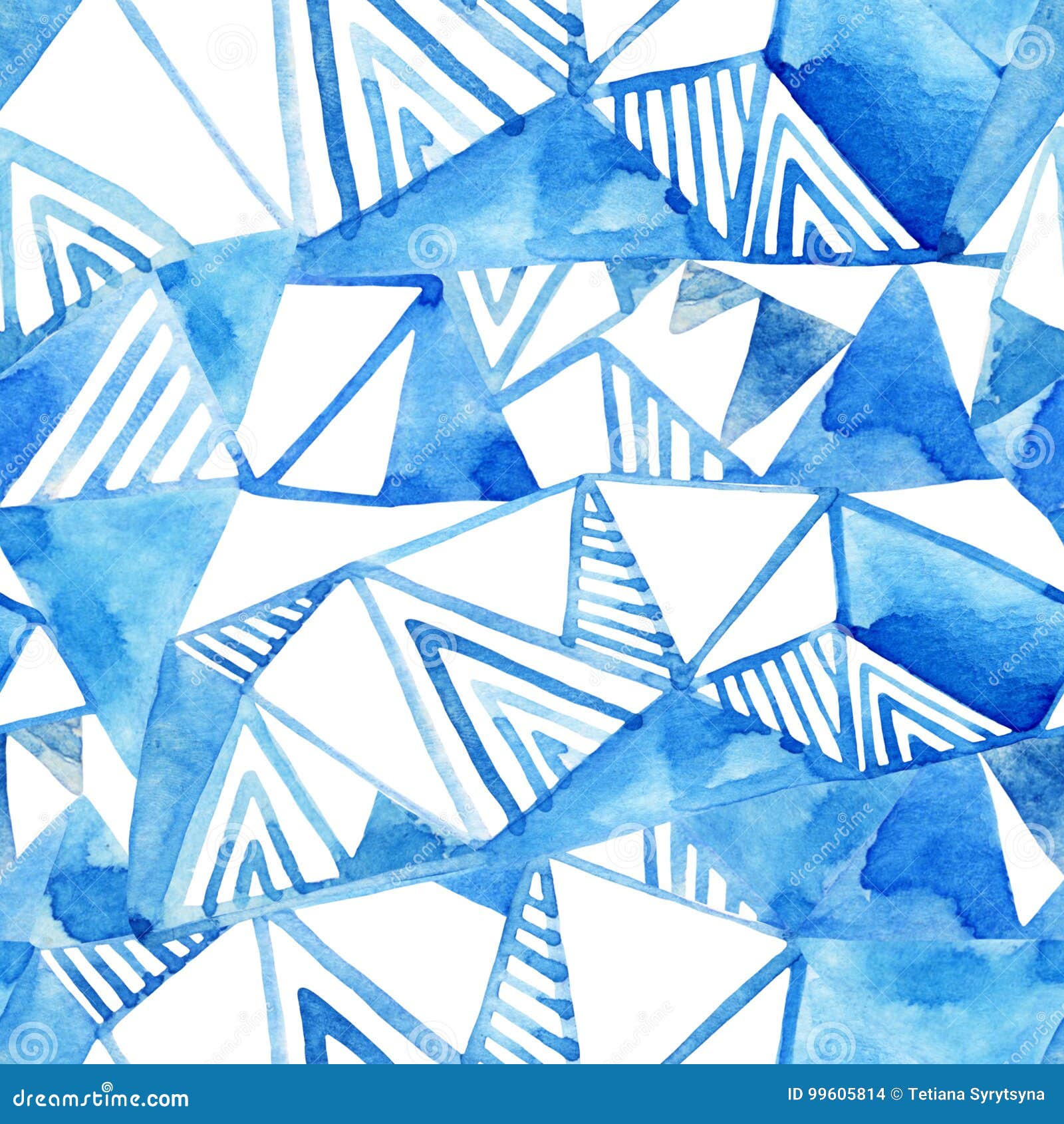 abstract watercolor geometrical background.