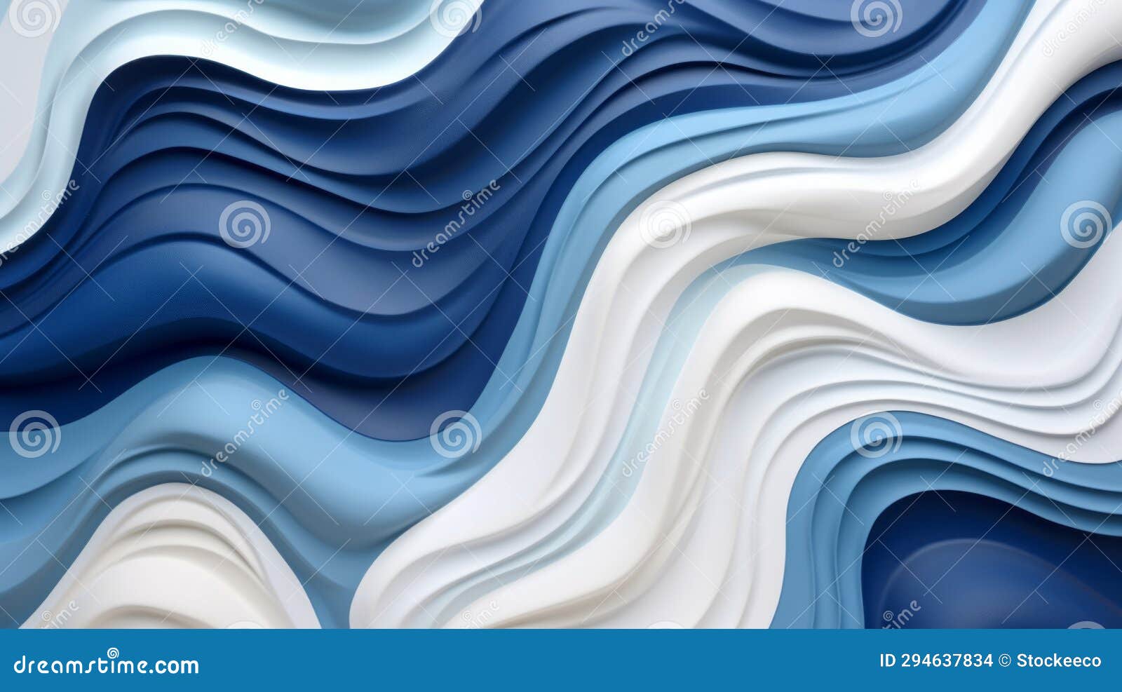abstract wave 3d texture: colorful layered forms with vibrant color gradients