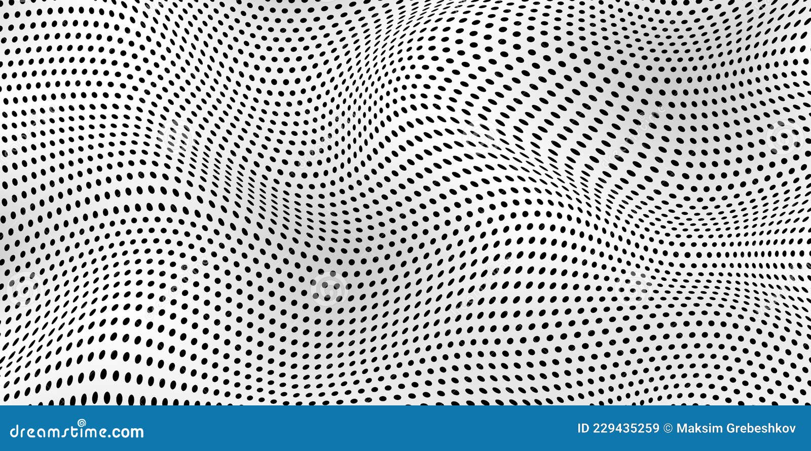Abstract Wave Dot Halftone Pattern, Grid Paper Background Stock Vector ...
