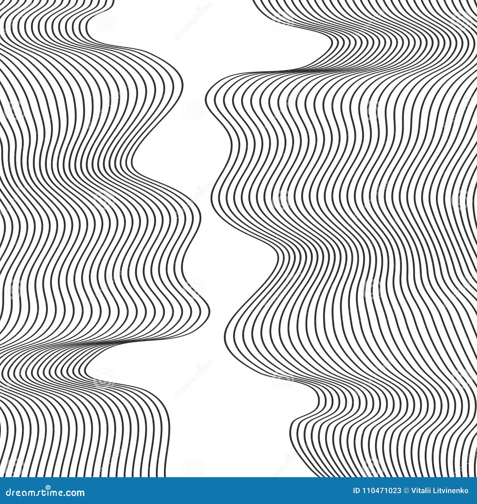 Abstract Wave Element For Design. Stylized Line Art Background. Vector  Illustration. Curved Wavy Line, Smooth Stripes. Stock Vector - Illustration  Of Decoration, Modern: 110471023