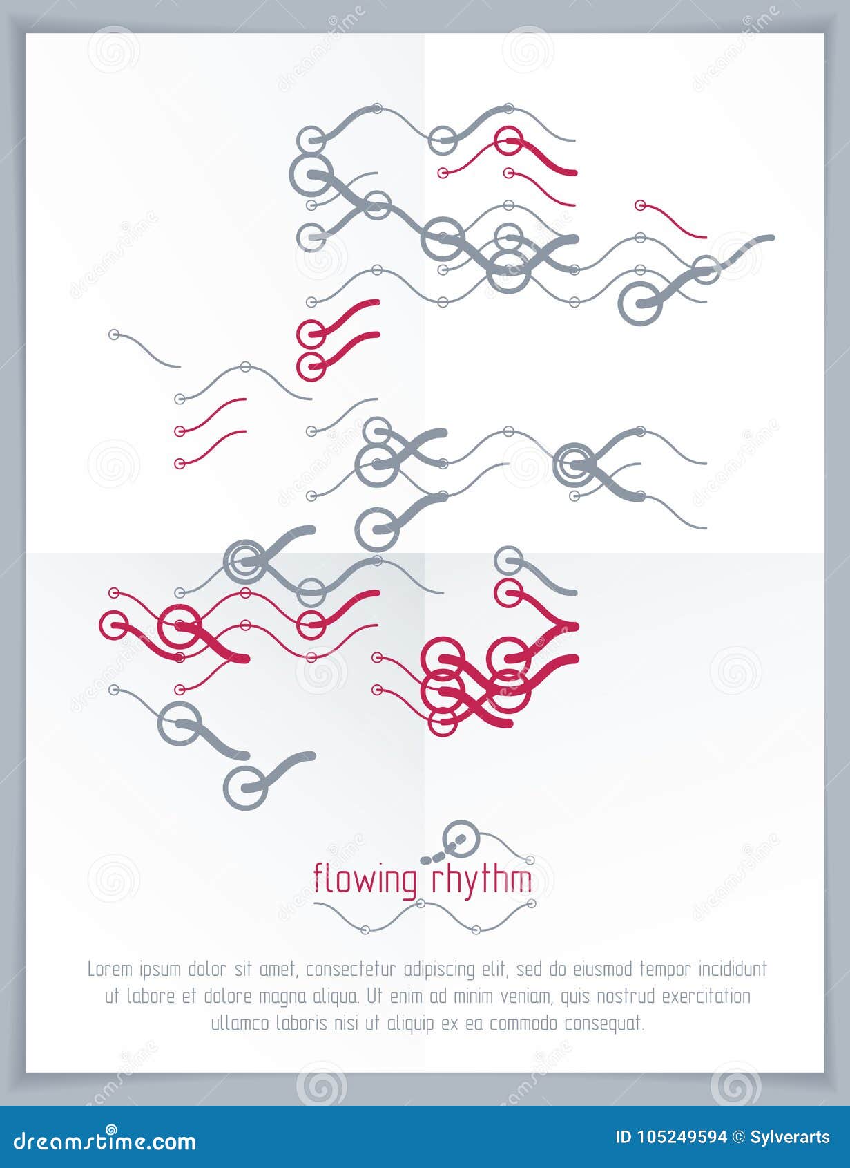 abstract wavy lines rhythm pattern for use in graphic