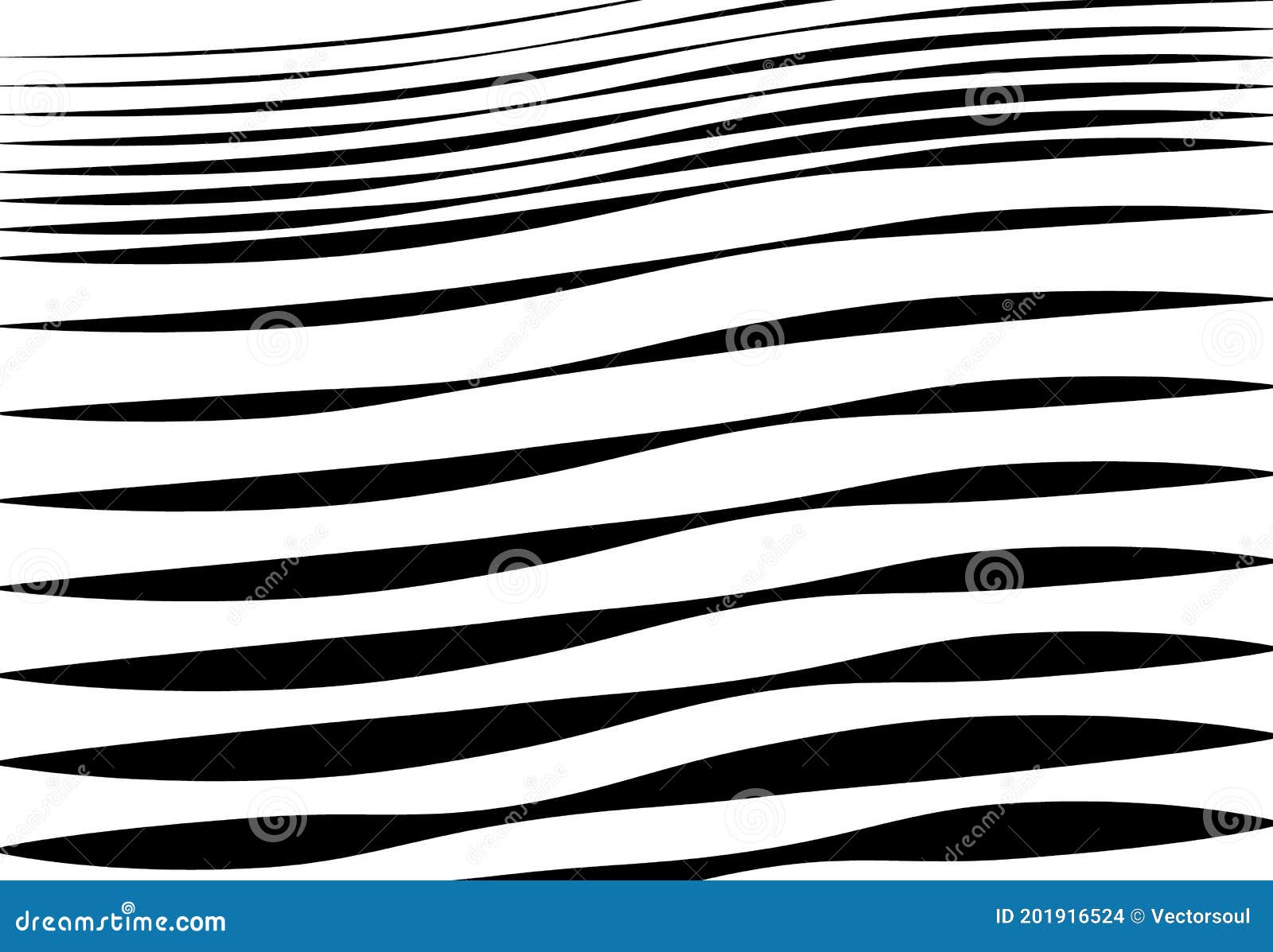 Abstract Wavy, Waving, Billowy and Undulating Lines, Stripes. Squiggly ...