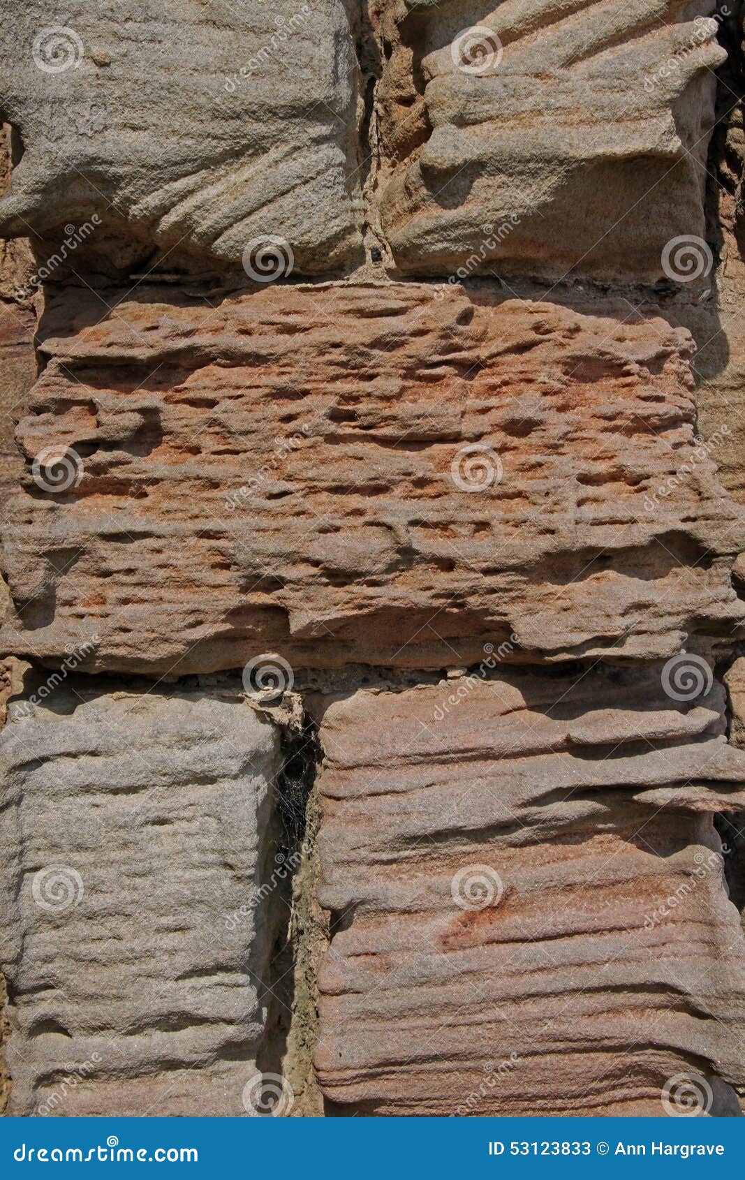 Abstract of Weathered Sandstone Wall Stock Image - Image of material ...