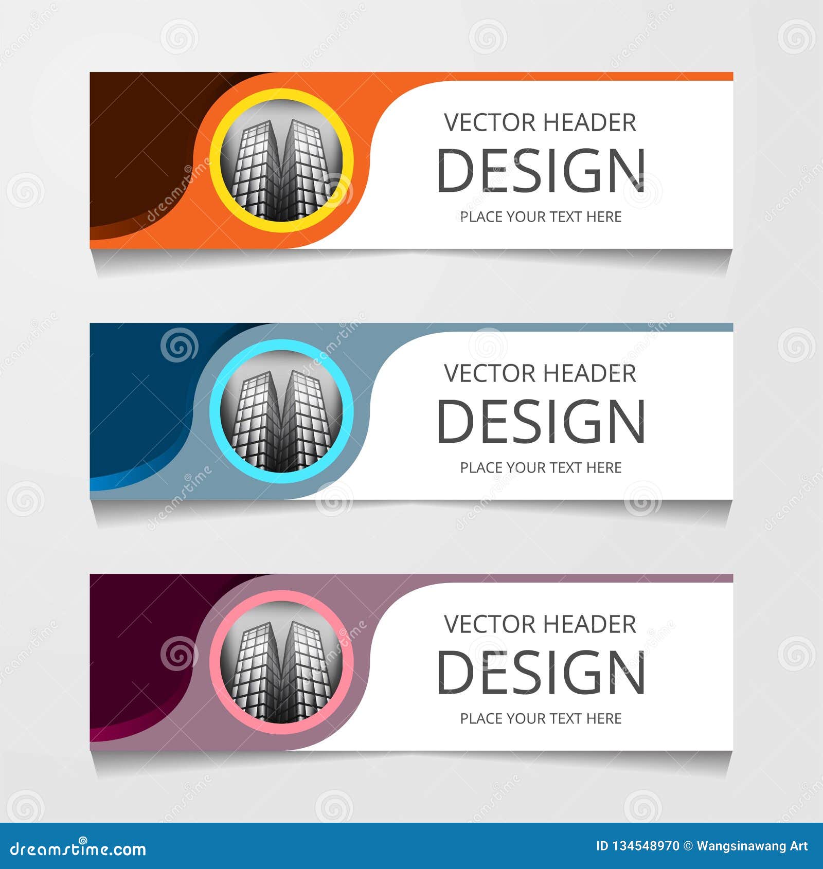 Abstract Web Banner Design Background or Header Templates. Stock Vector -  Illustration of blank, text: 134548970