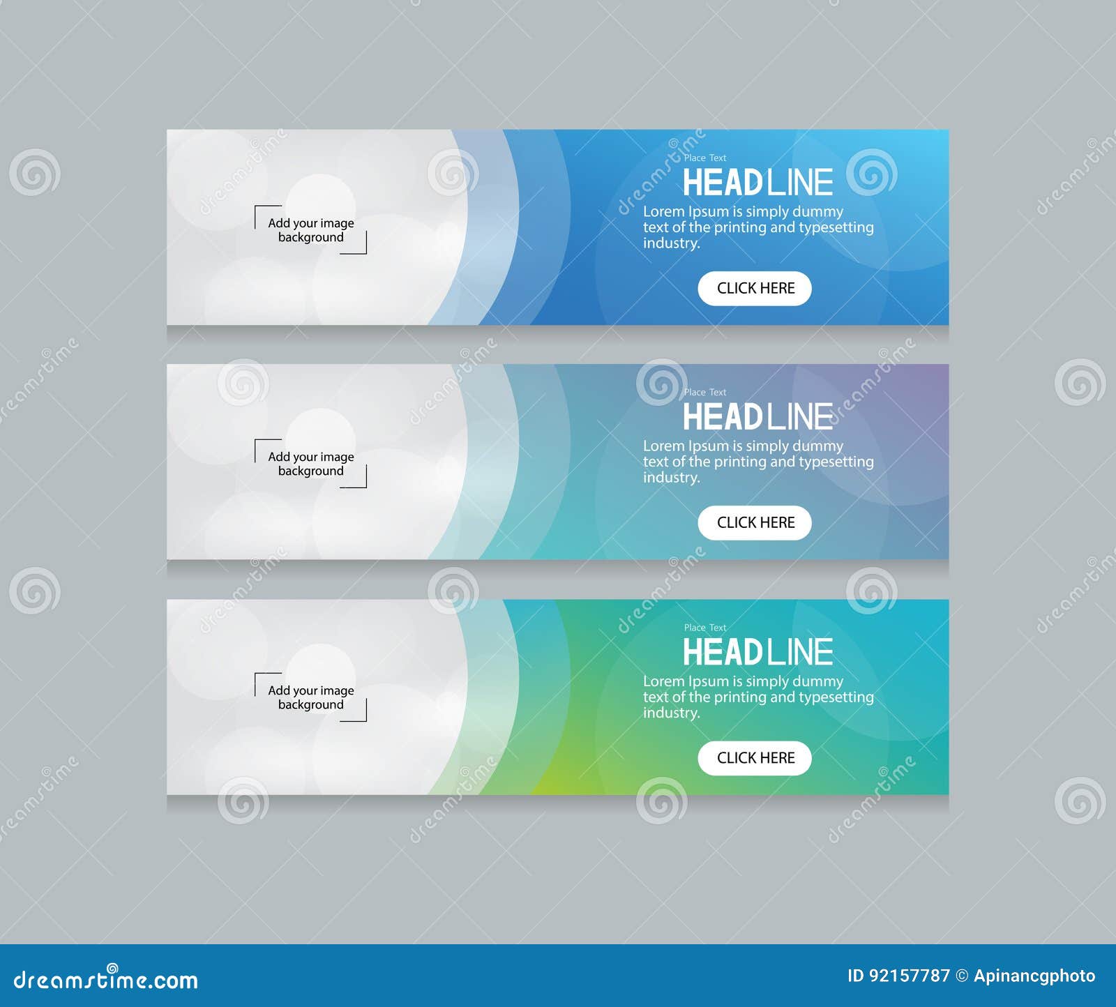 abstract web banner  template background