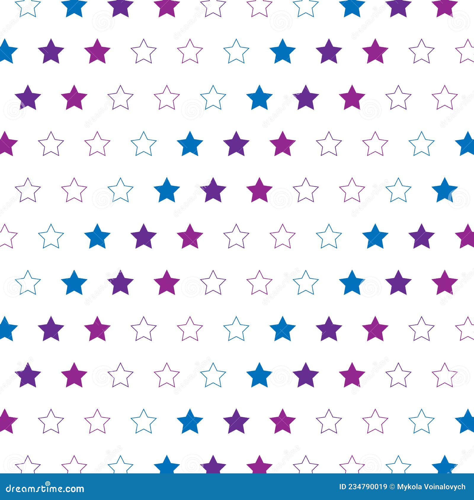 Abstract White Background with Blue Magenta Stars Confetti, Design
