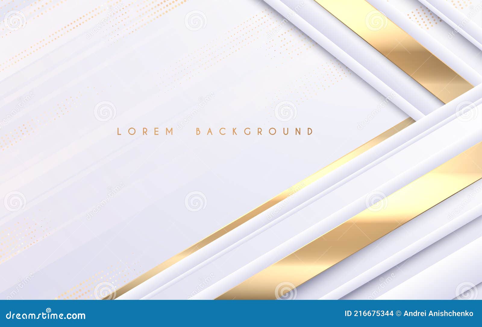 Abstract White and Gold Lines Background Stock Vector Illustration of