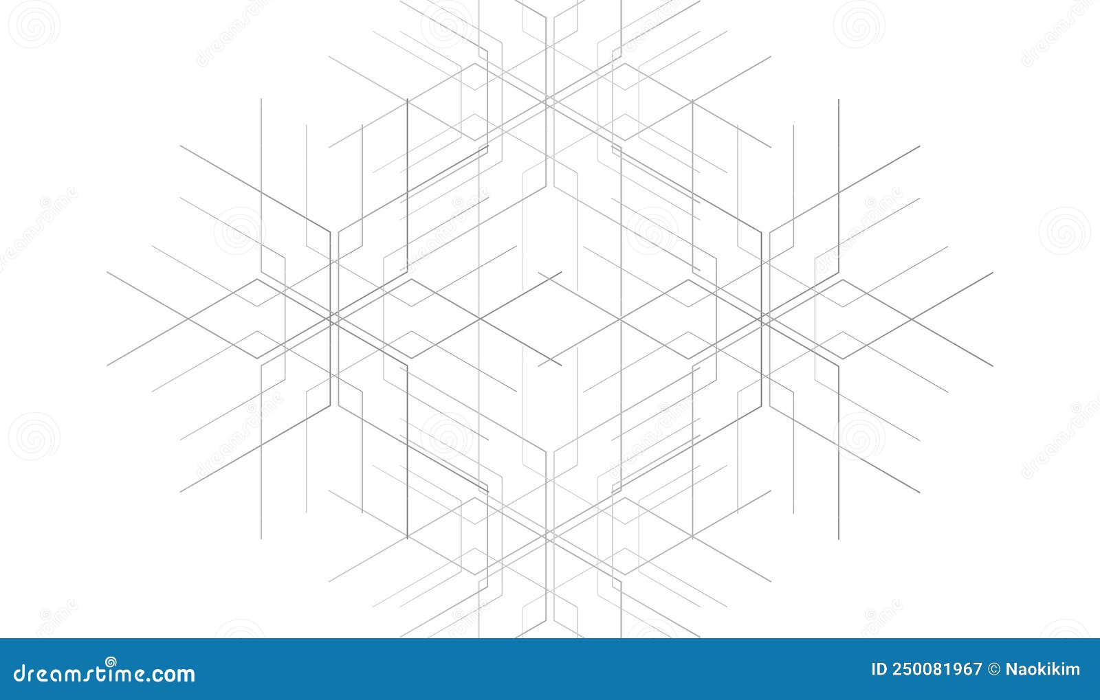 abstract white gray hexagon, network or electric image, geometric background, scientific technology, engineering concept