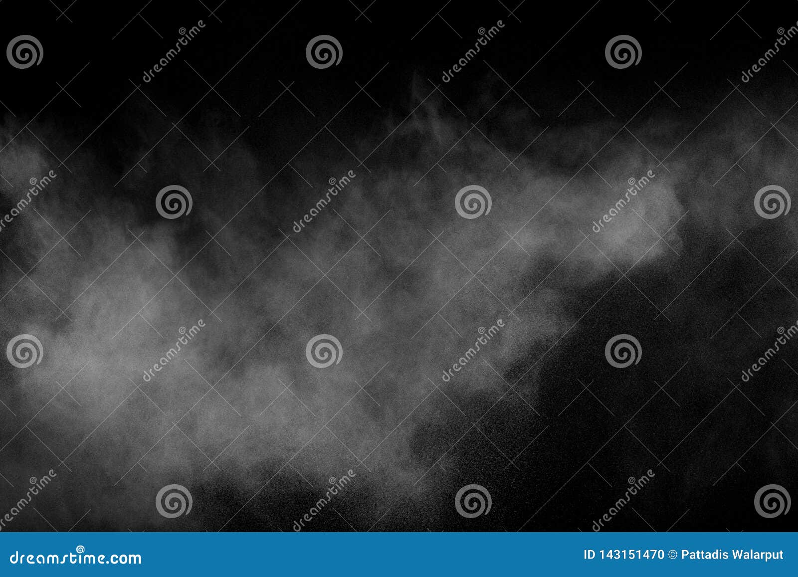 abstract white powder explosion against black background.white dust exhale in the air