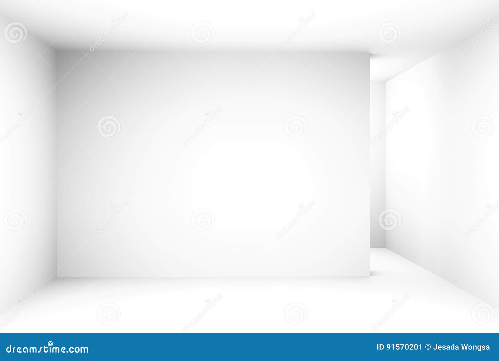 Abstract White Simple Empty Room Highlights Future