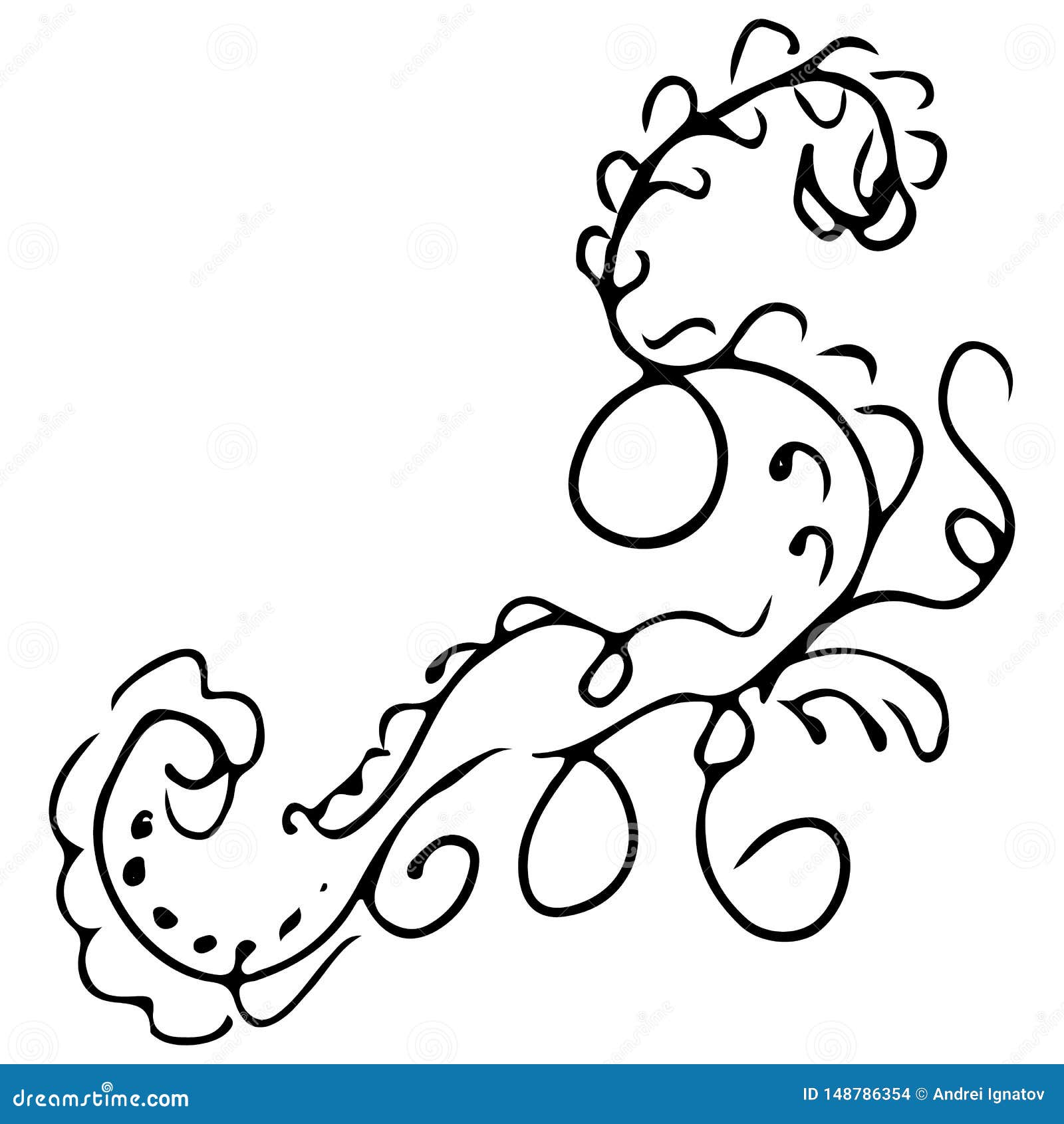 Download Abstract Wildflower Outline Icon Isolated On White White ...