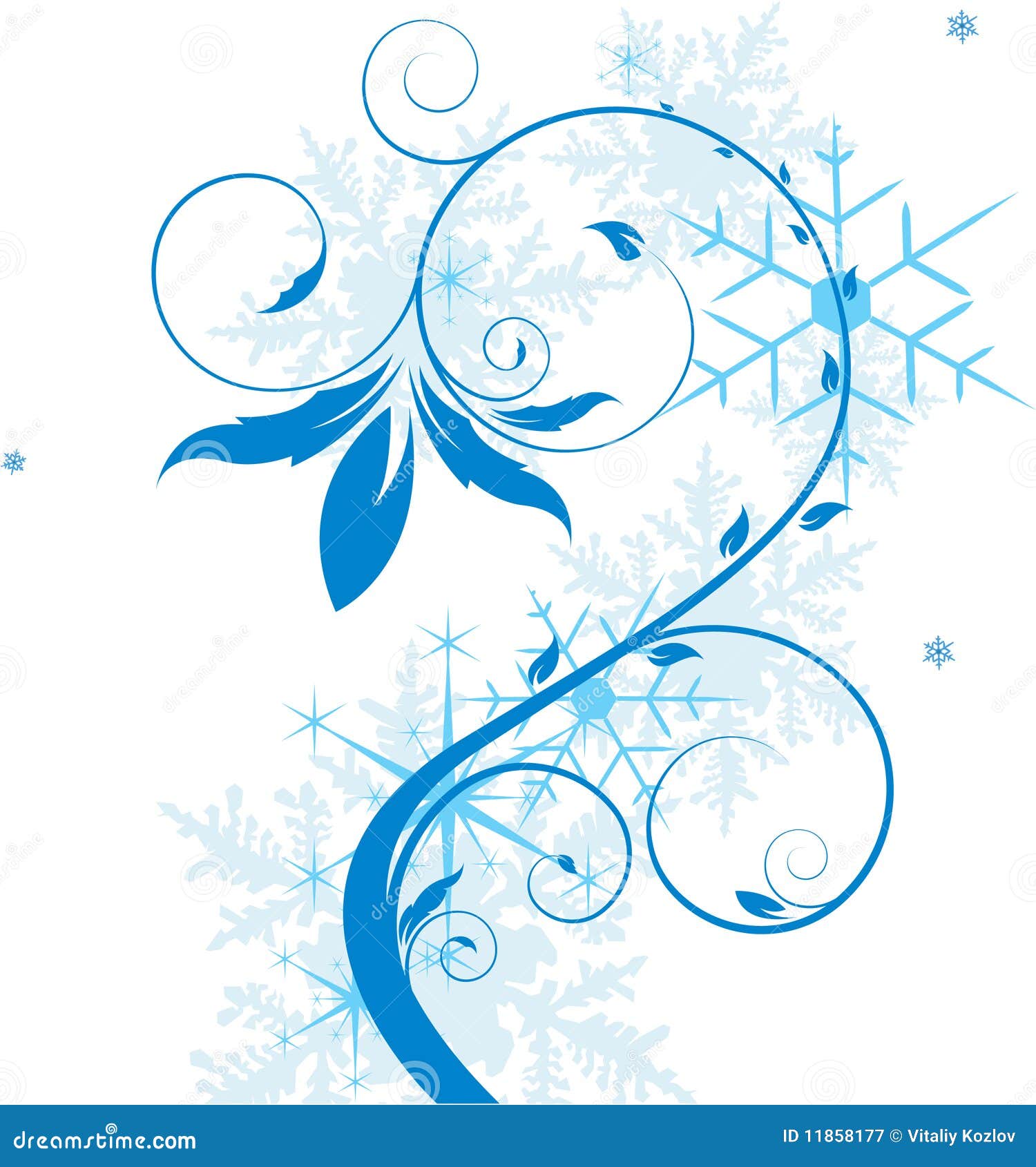 Abstract winter tree stock illustration. Illustration of pattern 11858177