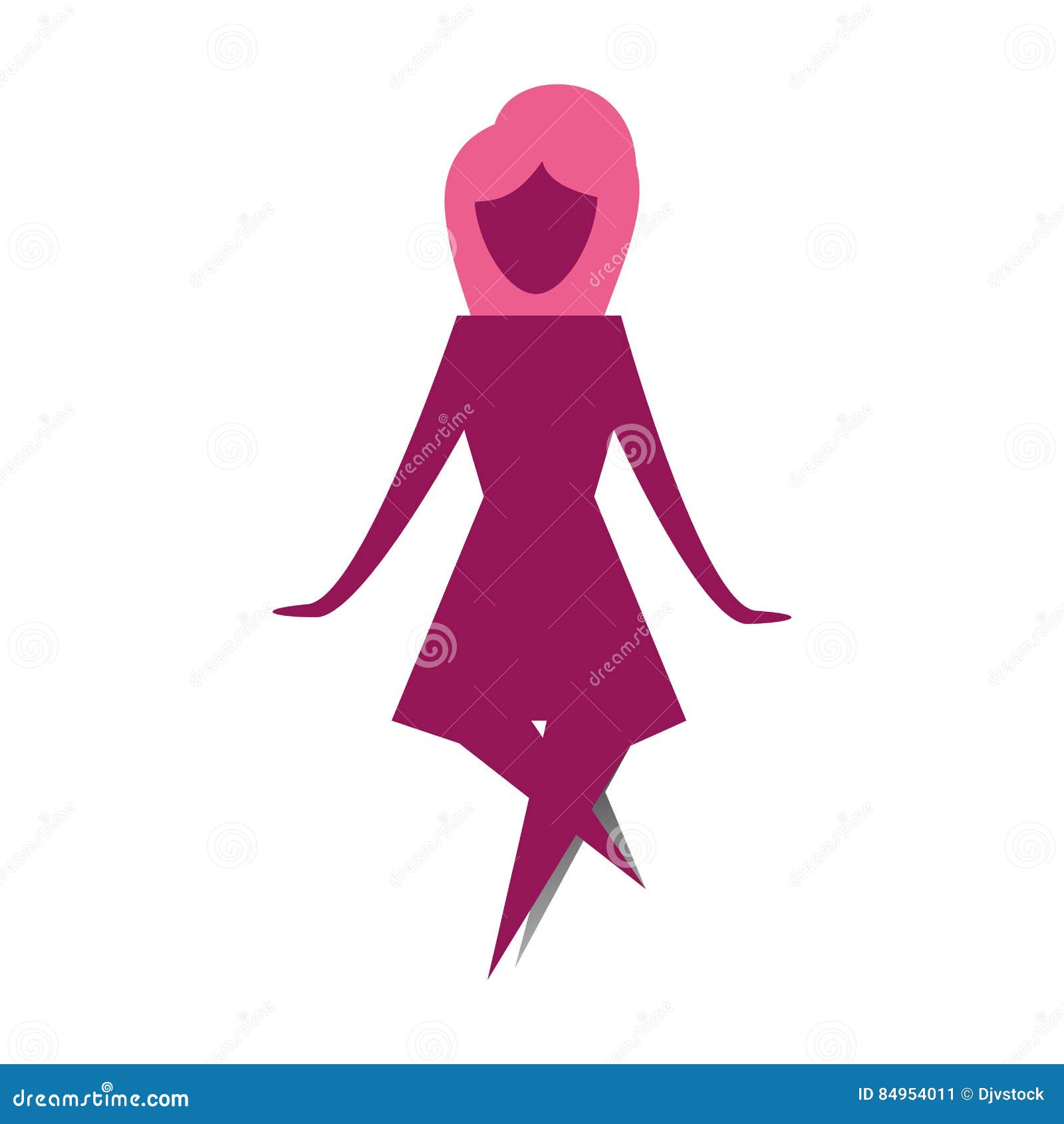 Abstract woman icon image stock illustration. Illustration of natural
