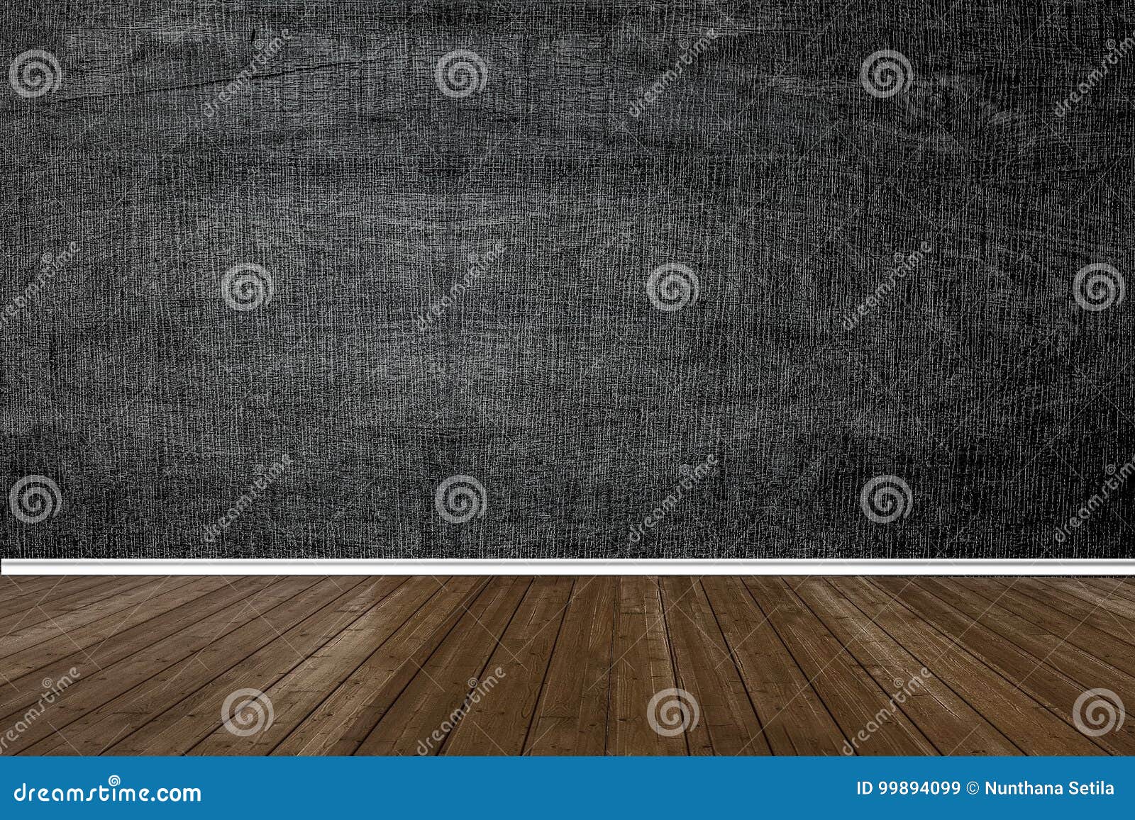 abstract wood floor texture and chalk rubbed out on blackboard