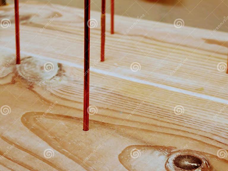 Abstract Wooden Plate Closeup. Background Stock Image - Image of wooden