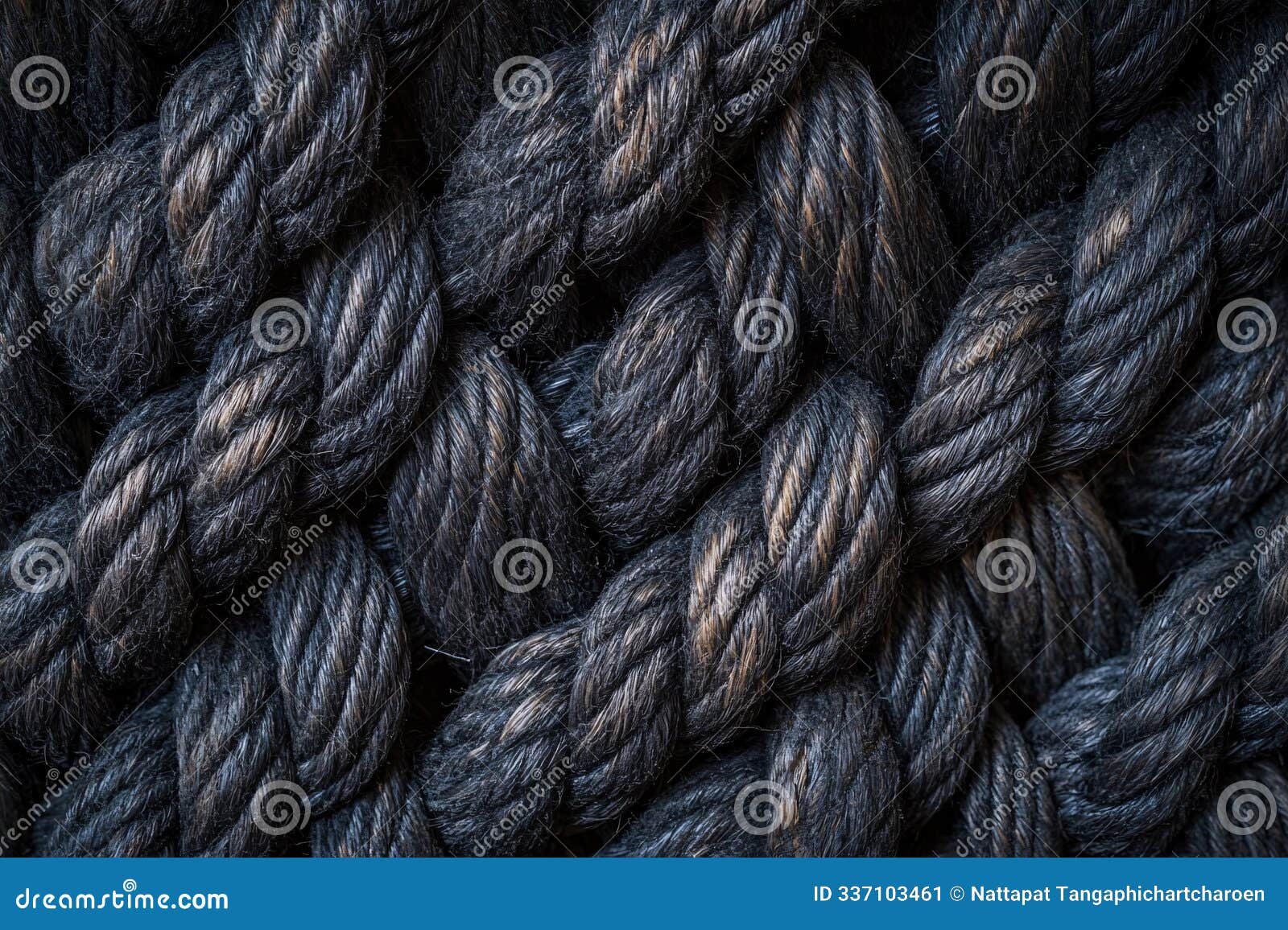 an abstract woven rope texture in a monochromatic color scheme creates a striking industrial aesthetic, generated ai