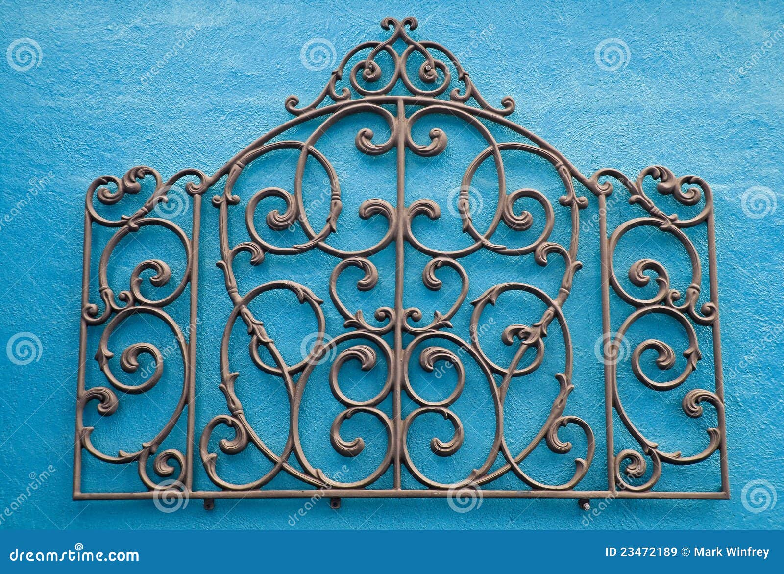 Abstract Wrought Iron stock image. Image of wall, ornate 23472189