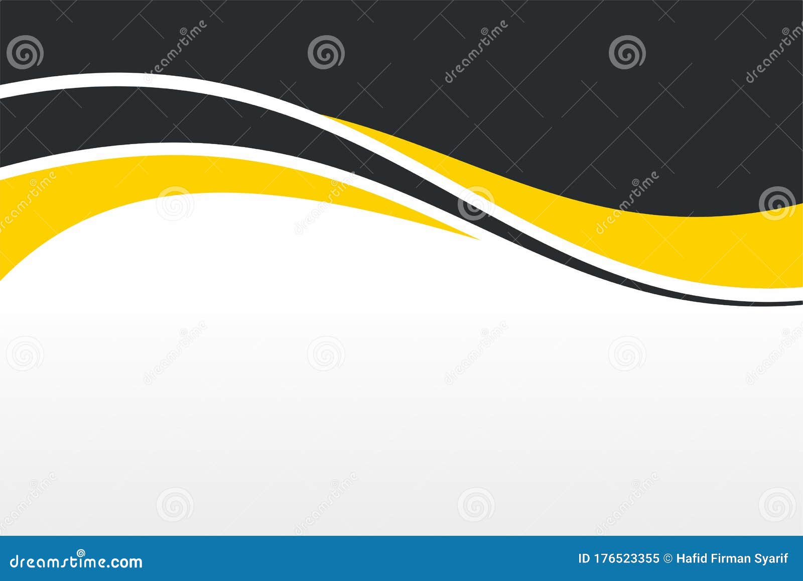 Abstract Yellow Black Wave Background Design Stock Vector - Illustration of  beautiful, orange: 176523355