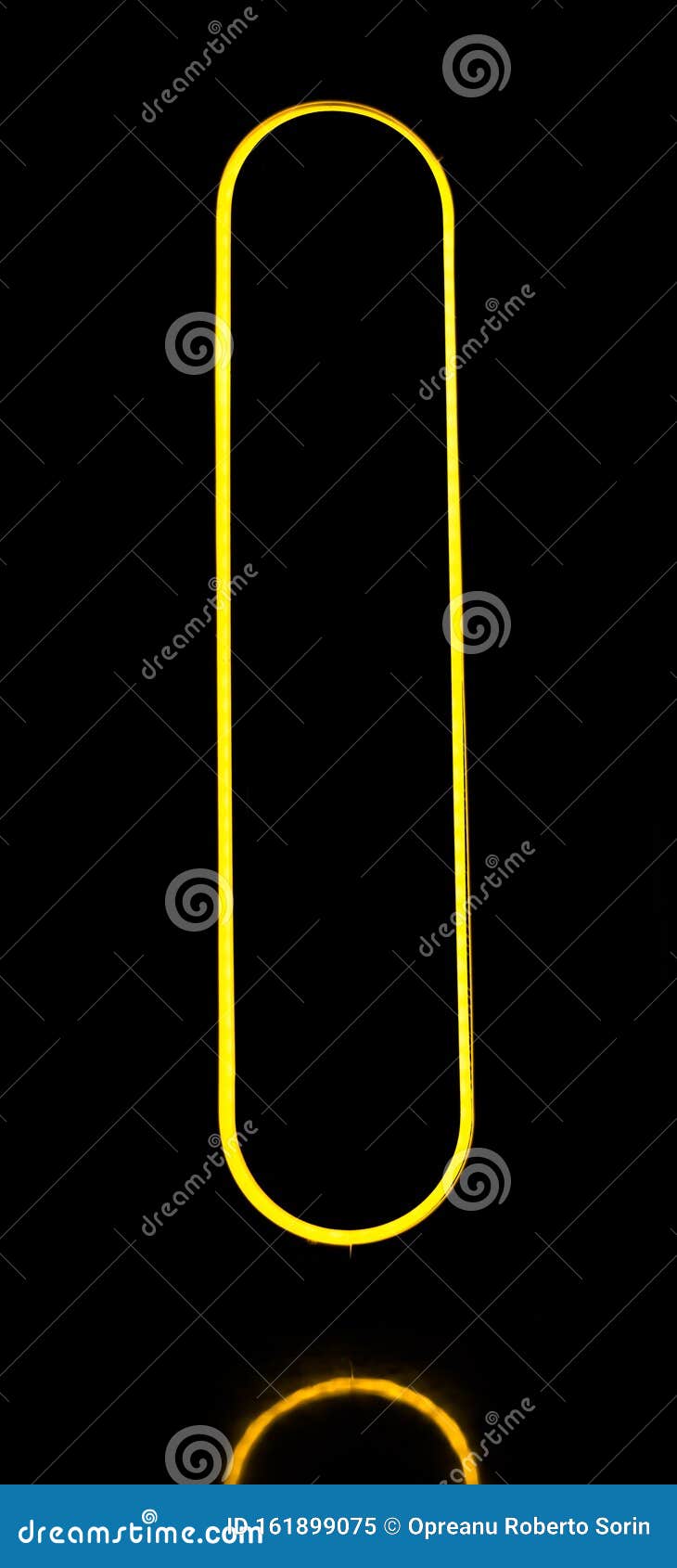 abstract yellow led light elipse 