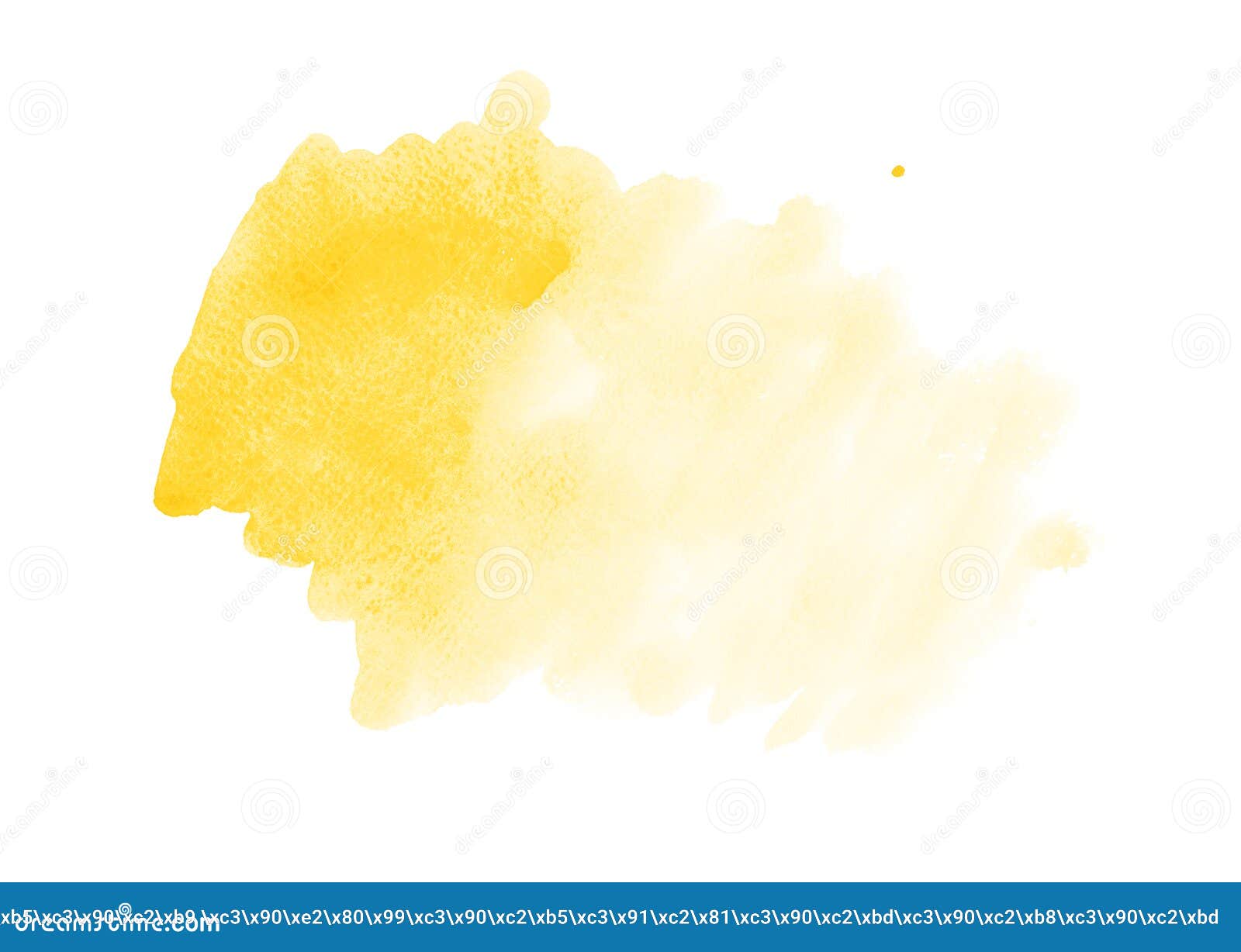 Abstract Yellow Watercolor Brush Strokes Painted Background Stock Photo ...