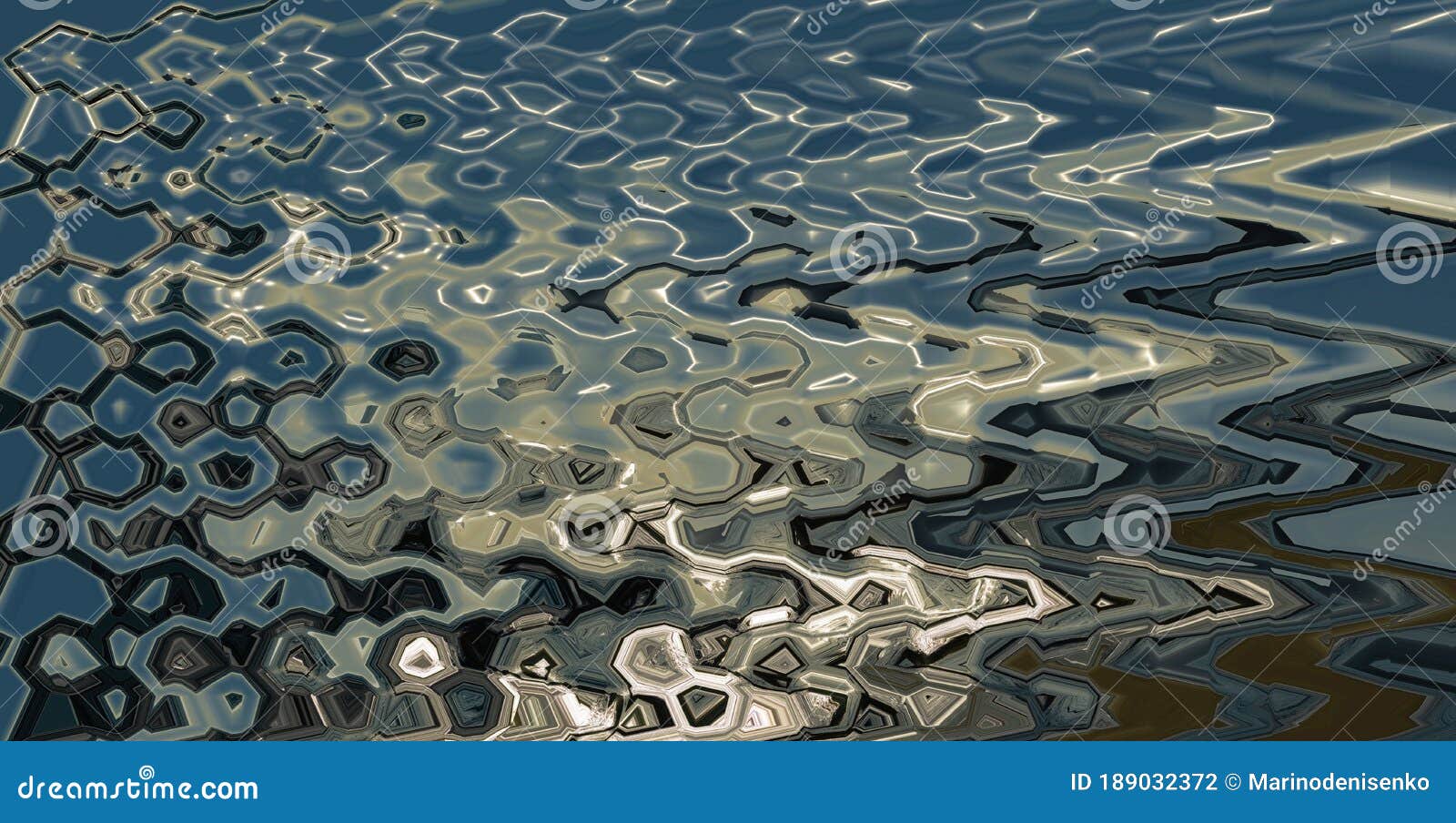 abstract zigzag pattern with waves on nature theme. artistic image processing created by photo of sea landscape.