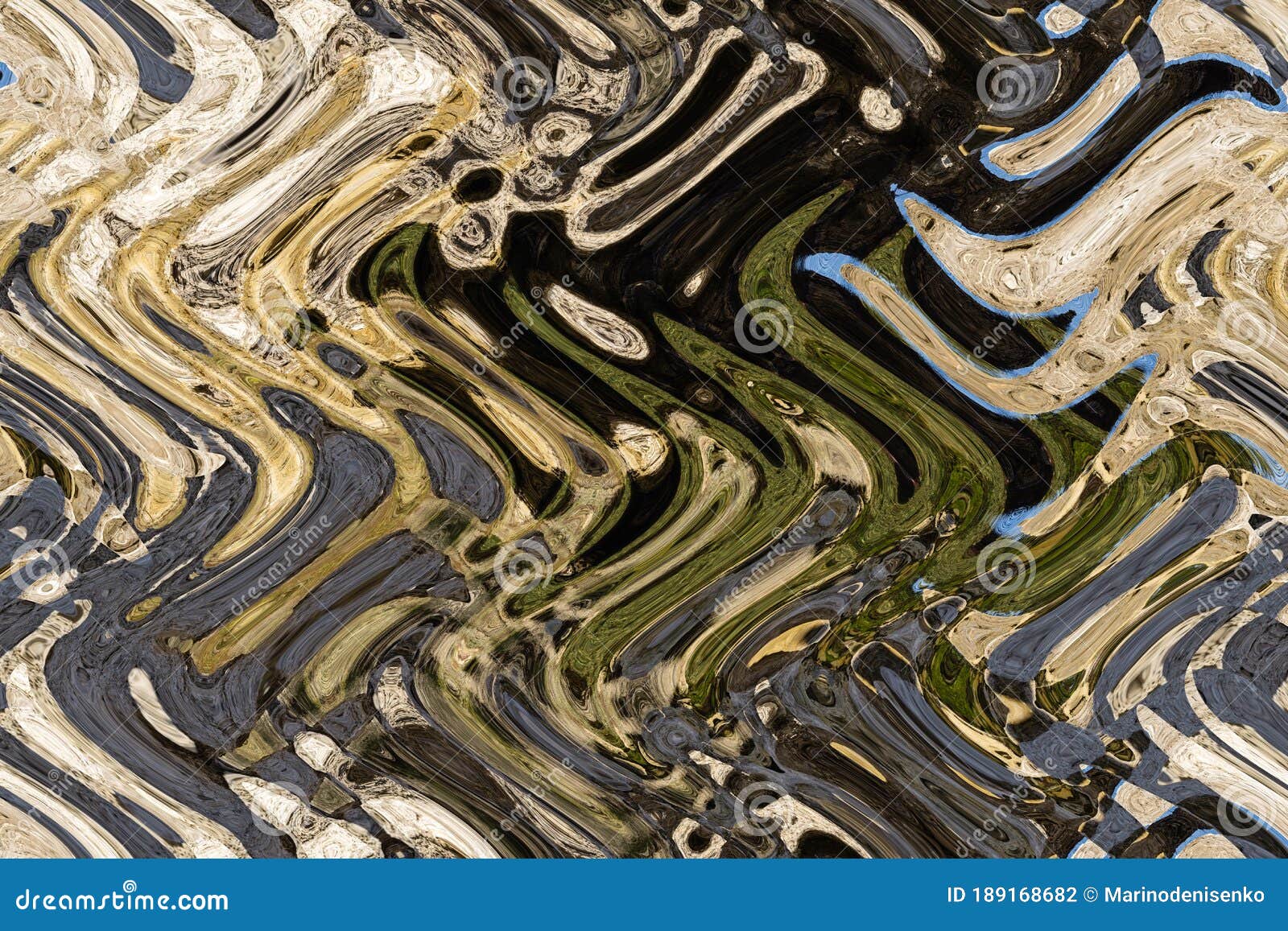 abstract zigzag pattern with waves on nature theme. artistic image processing created by photo of sea landscape with rocky