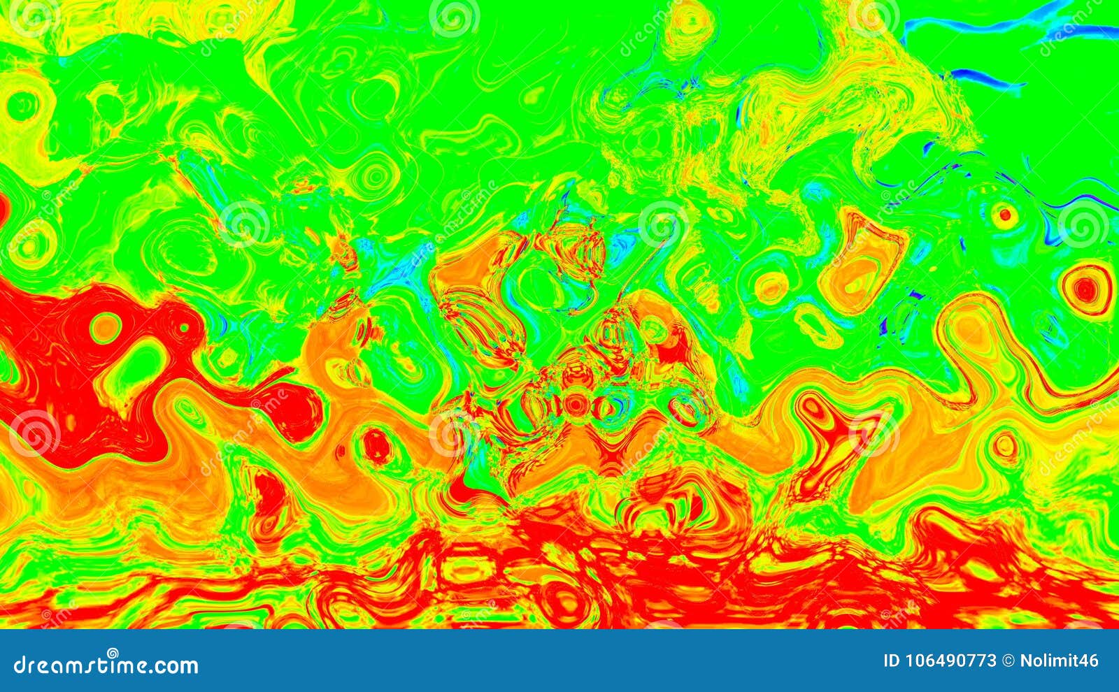 Abstracte achtergrond met Psychedelisch art. het 3d teruggeven