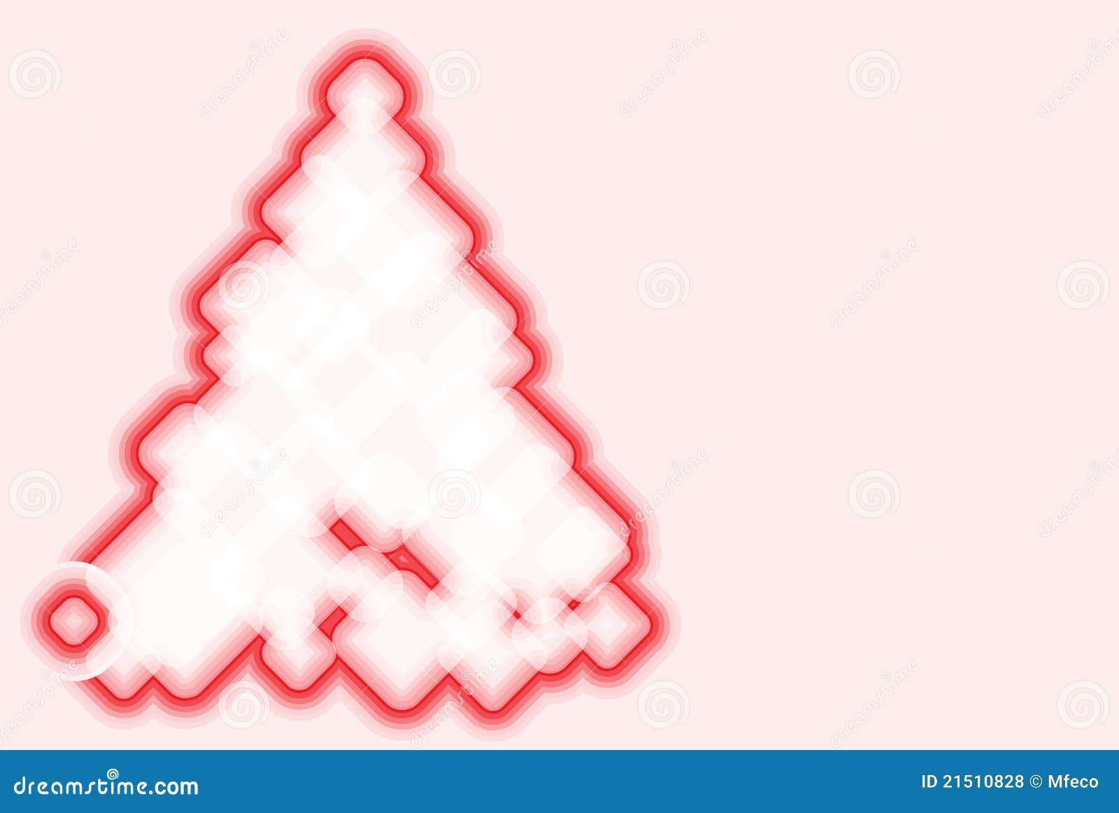 Abstracte Kerstmisboom voor uw advertentietekst