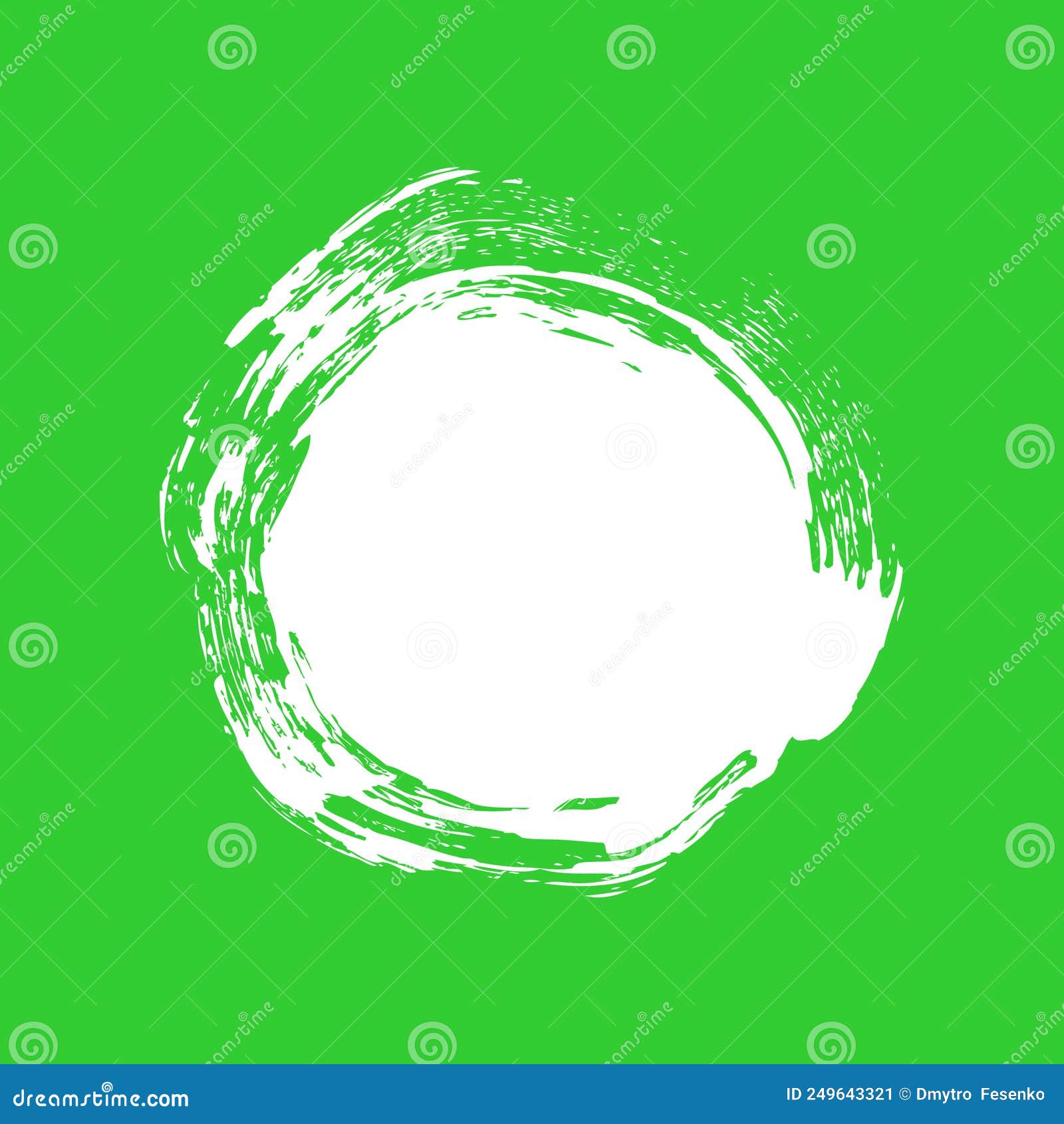 abstraction on a green background.