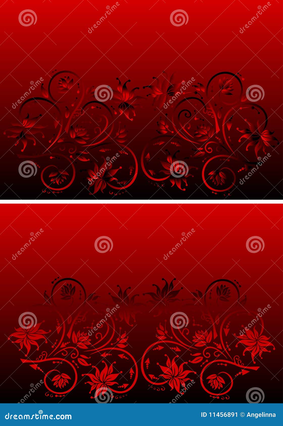 Abstrakte Rote Und Schwarze Verzierung Vektor Abbildung - Illustration