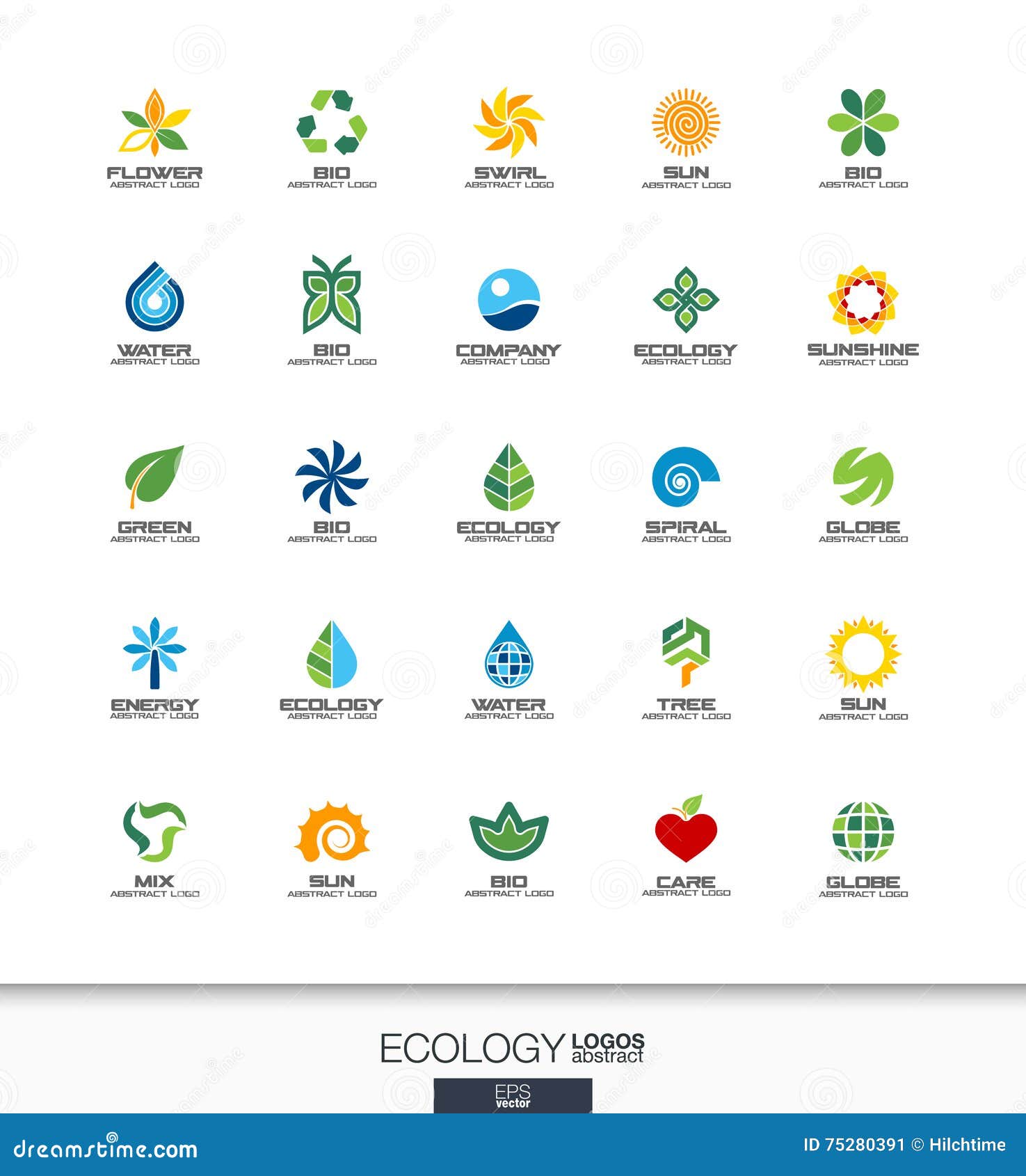 Abstraktes Logo Eingestellt Fur Unternehmen Okologieanlage Bionatur Baum Blumenkonzepte Umwelt Grun Bereitet Auf Vektor Abbildung Illustration Von Grun Abstraktes 75280391