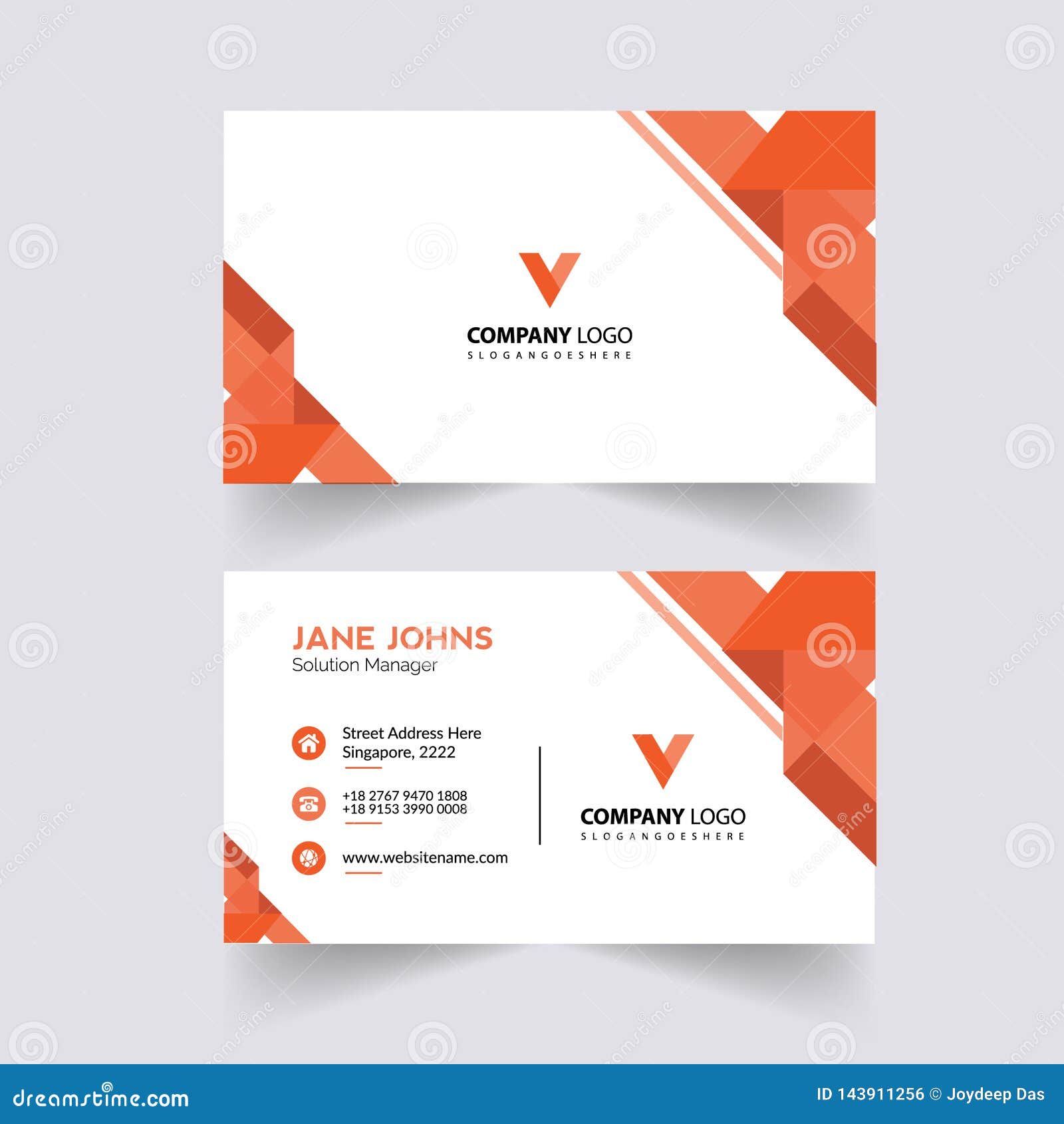 Abstruct Business Card Template Stock Illustration - Illustration Throughout Adobe Illustrator Card Template