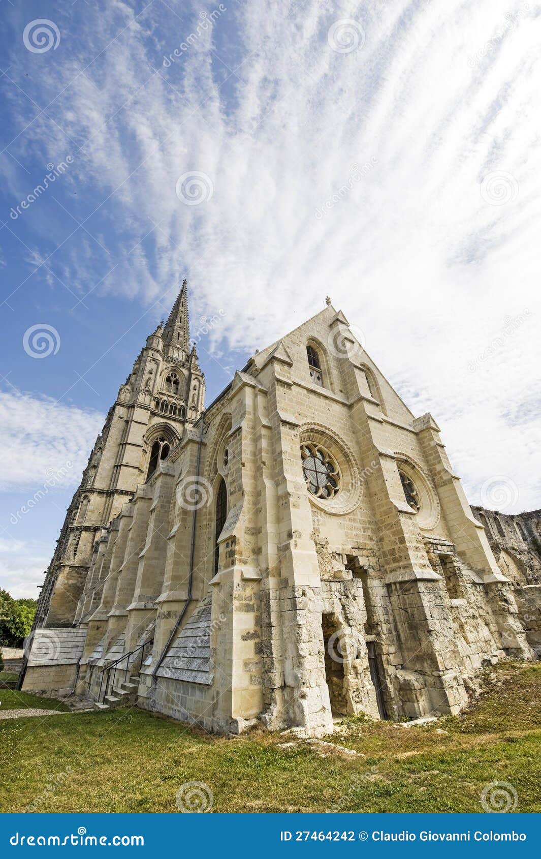 Abtei von Str.-Jean-DES Vignes in Soissons. Abtei von Str.-Jean-DES-Vignes in Soissons (Aisne, Picardie, Frankreich), Ruinen