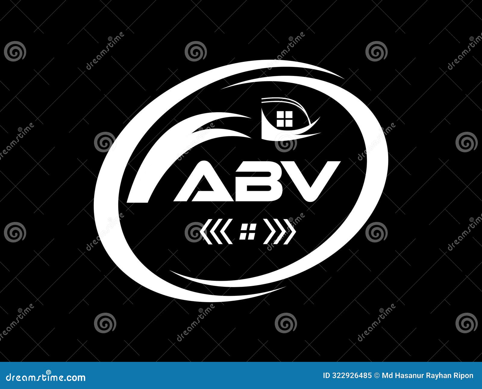 abv letter logo . abv simple and modern monogram logo. abstract alphabet  