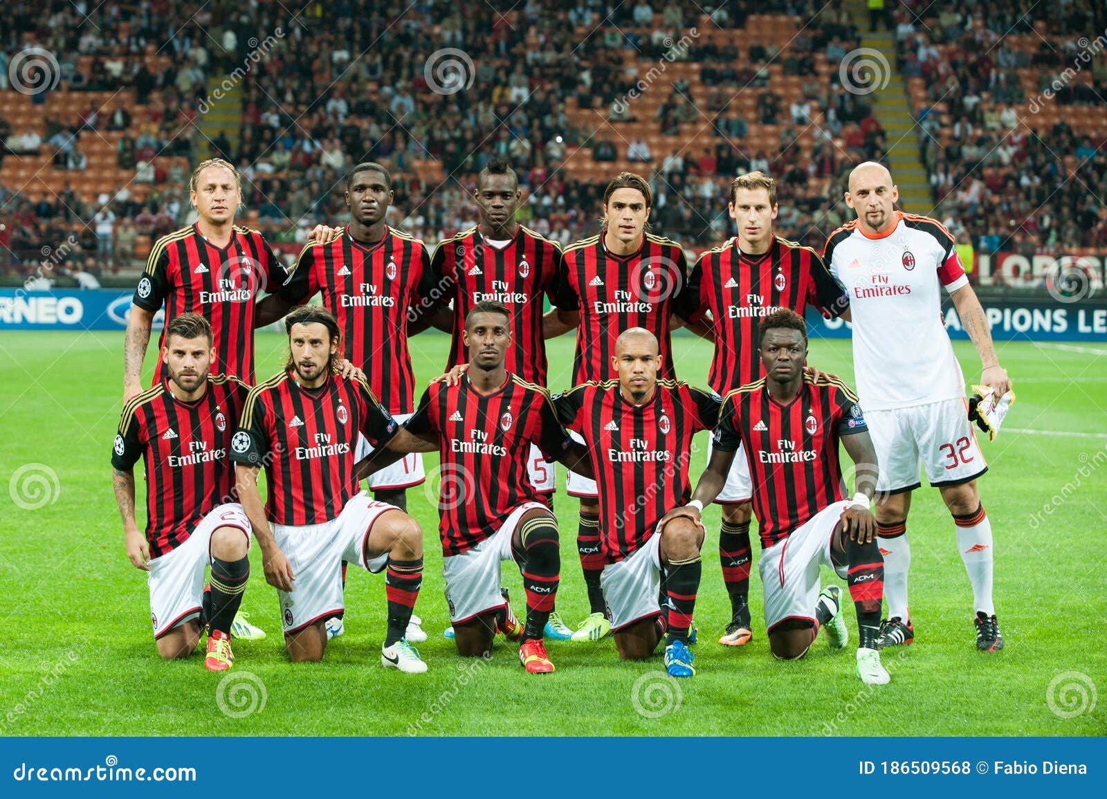 AC Milan Players before the Match Editorial Photo - Image of constant,