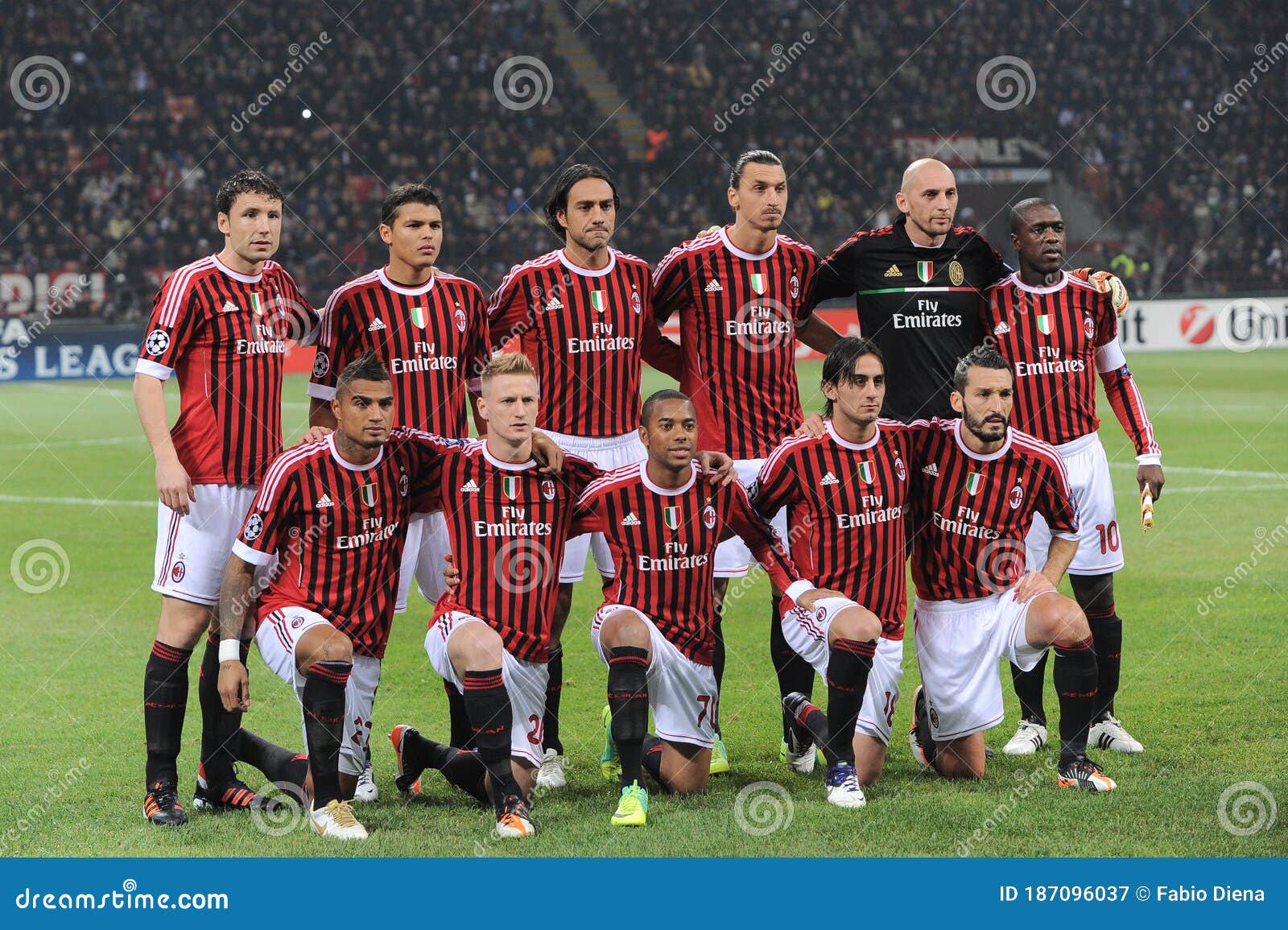 Ac Milan Team Before The Match Editorial Photography Image Of Giuseppe Milan