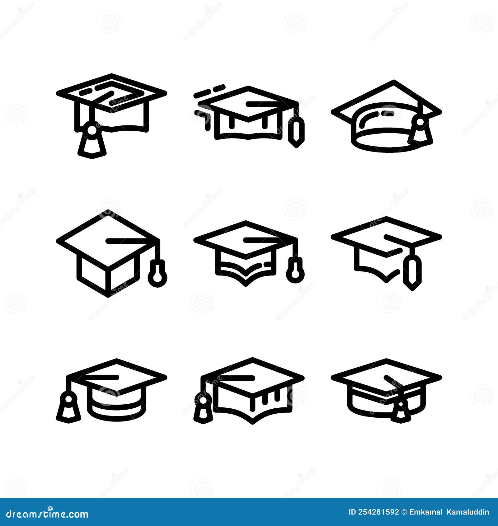 academic cap icon or logo  sign   