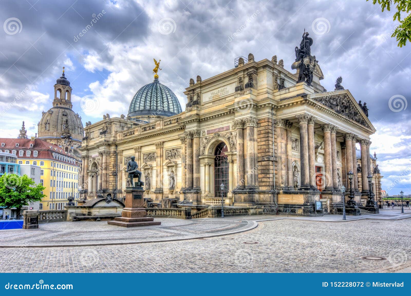 Academy of Fine Arts Building in Dresden, Germany Stock Photo Image