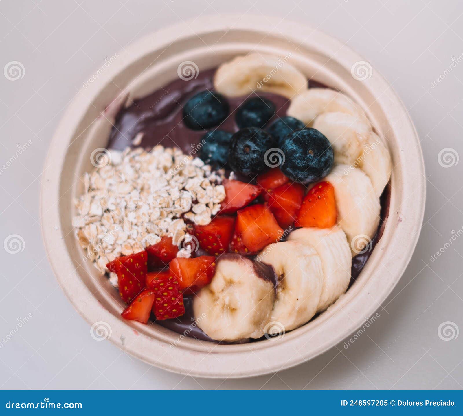 Acai Bowl of Fresh Fruit and Nuts Stock Image Image of snack, kiwi