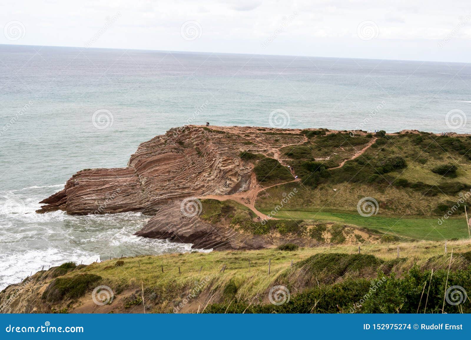 the acantilado flysch in zumaia - basque country, spain