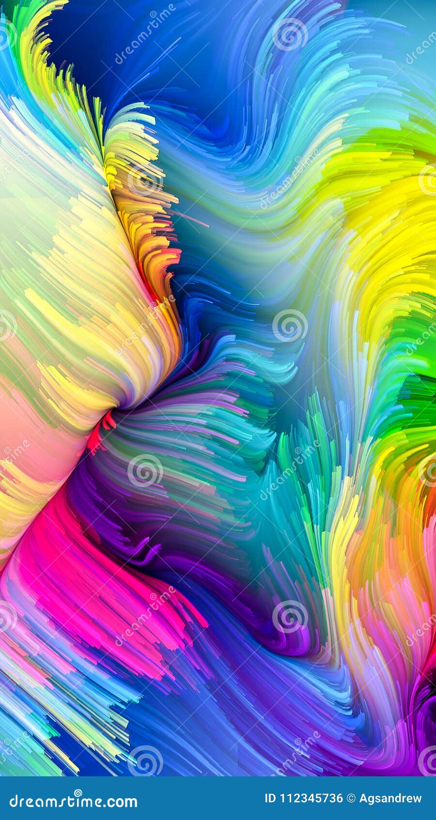 Acceleration Of Liquid Color Stock Illustration