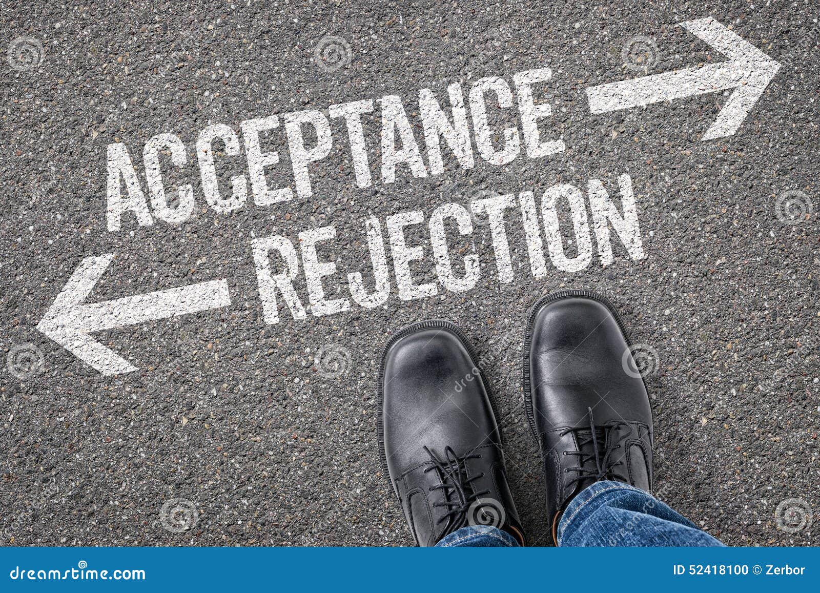Acceptance or Rejection stock photo. Image of decide - 52418100
