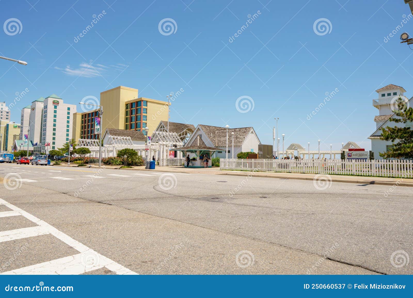Acceso a La Playa De Virginia Fotografía editorial Imagen de caliente